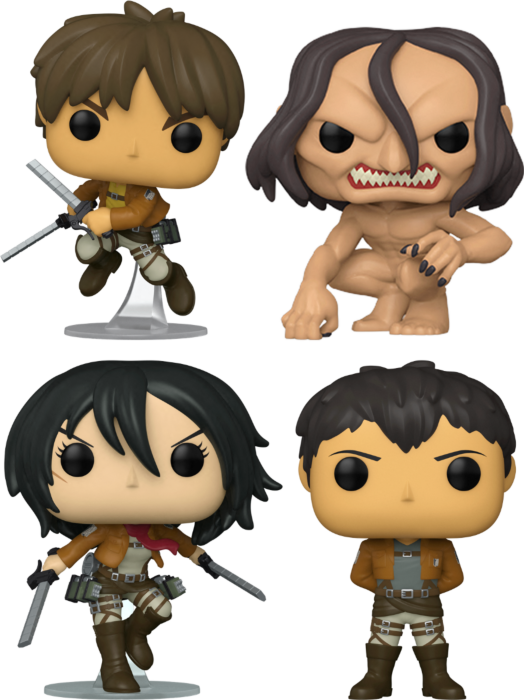 Funko Pop! Animation: Attack On Titan Bundle - Set Of 4