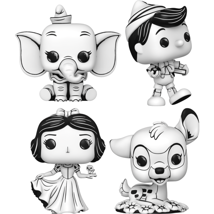 Funko Pop! Disney: Sketched - Nostalgic - Bundle (Set of 4)