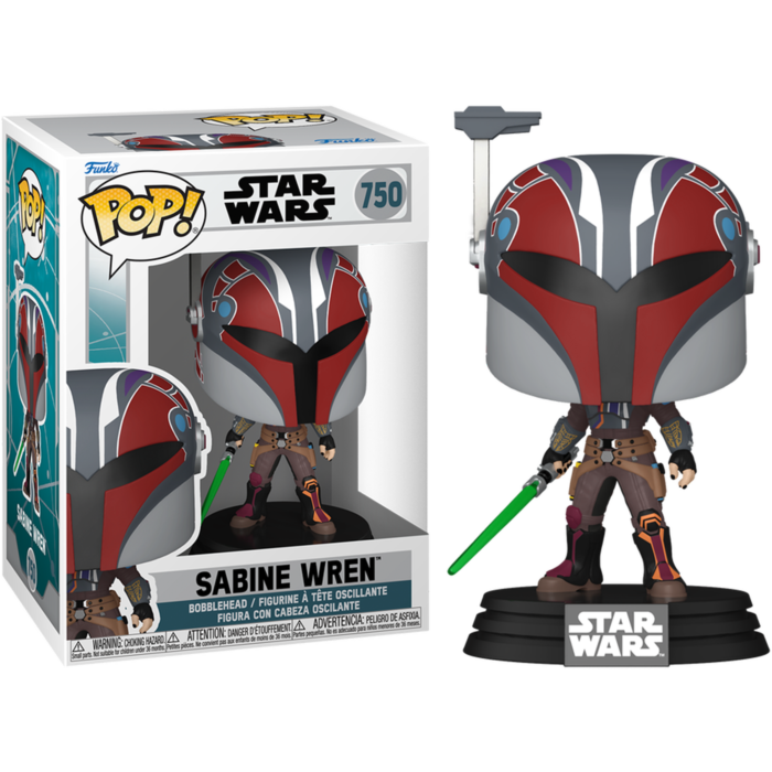 Funko Pop! Star Wars: Ahsoka - Sabine Wren with Mandalorian Helmet