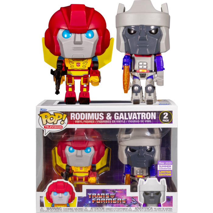 Funko Pop! The Transformers (1984) - Rodimus & Galvatron - 2-Pack (2023 Summer Convention Exclusive) - The Amazing Collectables