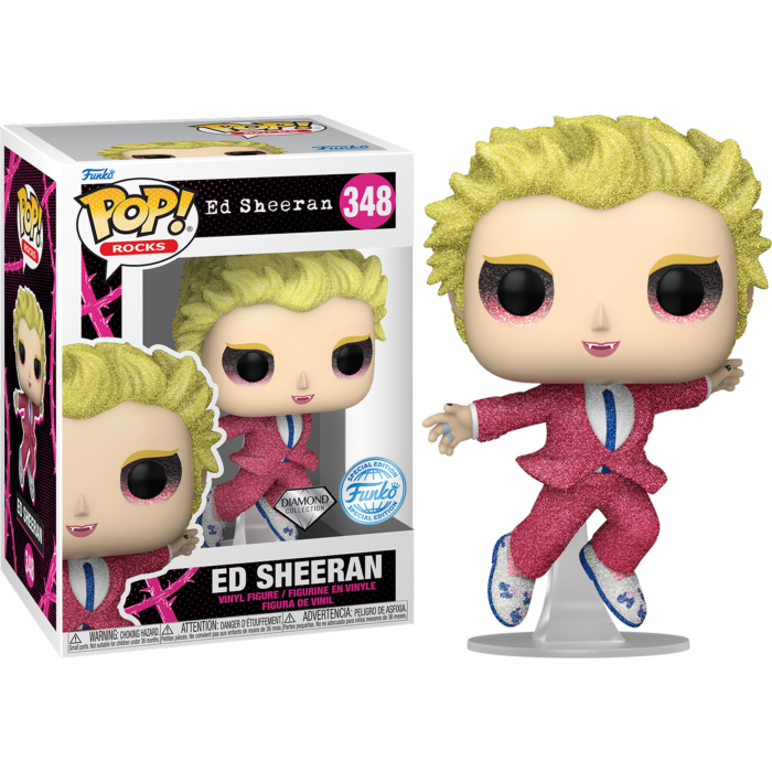 Funko Pop! Ed Sheeran - Ed Sheeran in Pink Suit Diamond Glitter