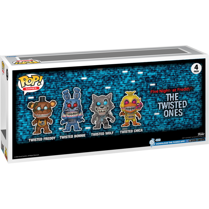 Funko Pop! Five Nights at Freddy's - The Twisted Ones Glow in the-Dark - 4-Pack - The Amazing Collectables