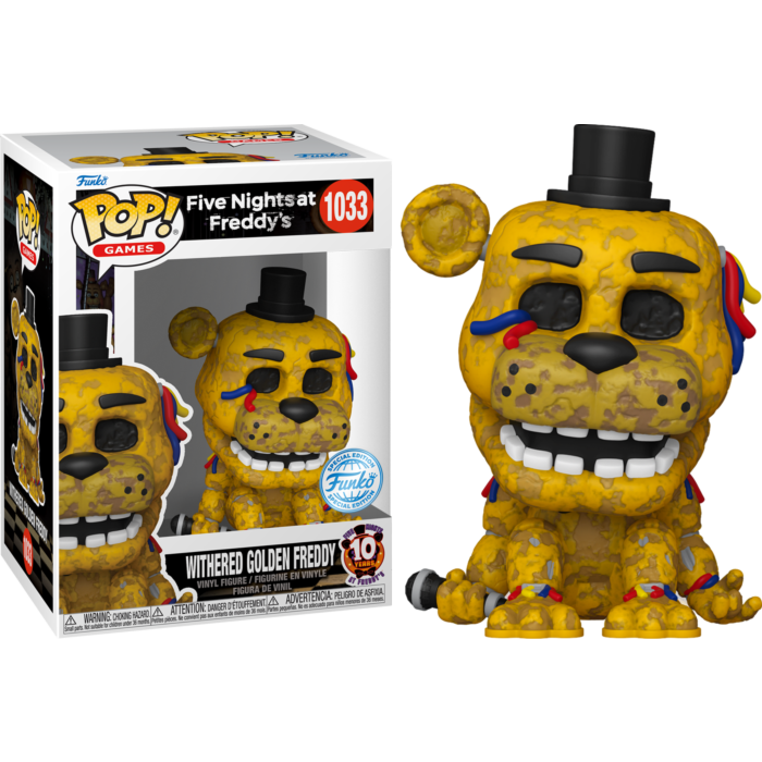 Funko Pop! Five Nights at Freddy's: 10th Anniversary - Withered Golden Freddy