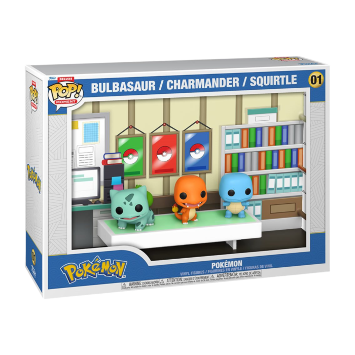 Funko Pop! Moment - Pokemon - Starter Pokemon Bulbasaur, Charmander & Squirtle
