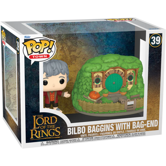 Funko Pop! Town - The Lord of the Rings - Bilbo Baggins with Bag-End