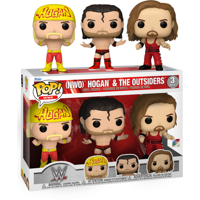 Funko Pop! WWE - (NWO) Hulk Hogan, Scott Hall, & Kevin Nash The Outsiders - 3-Pack - The Amazing Collectables