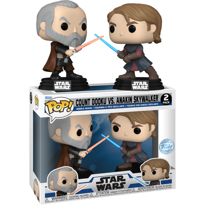 Funko Pop! Star Wars: The Clone Wars - Anakin Skywalker & Count Dooku - 2-Pack - The Amazing Collectables