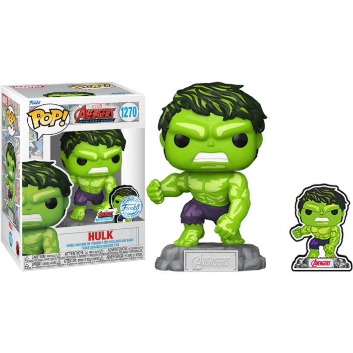 Funko Pop! Avengers: Beyond Earth's Mightiest - Hulk 60th Anniversary with Enamel Pin