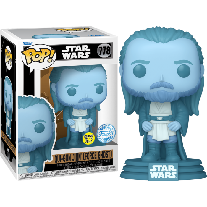 Funko Pop! Star Wars: Obi-Wan Kenobi (2022) - Qui-Gon Jinn (Force Ghost) Glow in the Dark