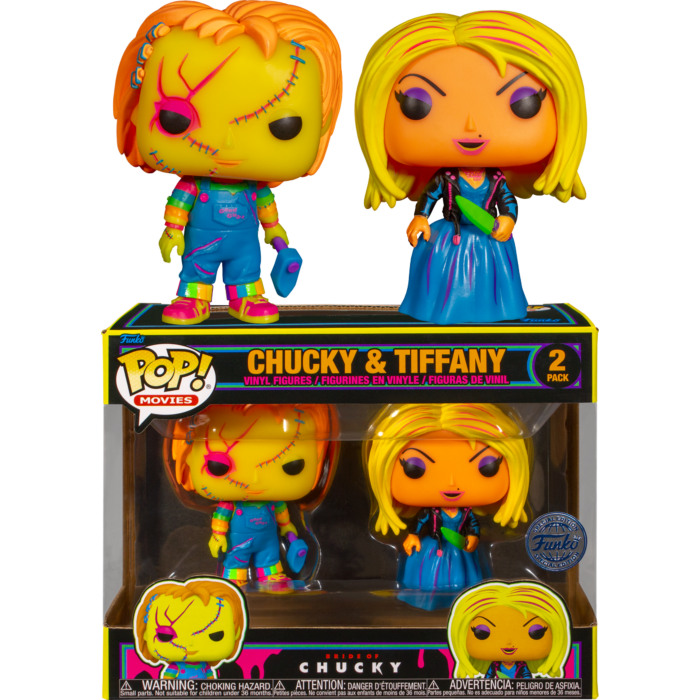 Funko Pop! Bride Of Chucky - Tiffany & Chucky Blacklight - 2-Pack - The Amazing Collectables
