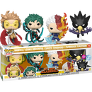 Funko Pop! My Hero Academia - Hawks, Izuku Midoriya, Shoto Todoroki & Fumikage Tokoyami Flocked - 4-Pack - The Amazing Collectables