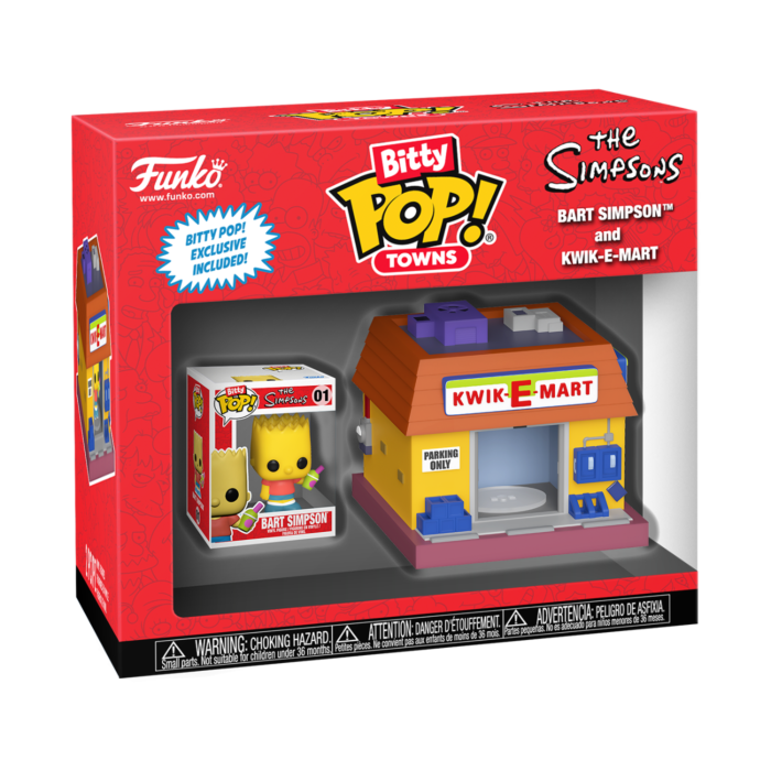 Funko Pop! The Simpsons - Bart Simpson & Kwik-E-Mart Bitty Town