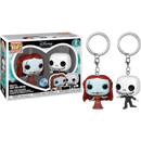 Funko Pocket Pop! Keychain - The Nightmare Before Christmas - Holiday Sally & Jack Skellington - 2-Pack - The Amazing Collectables