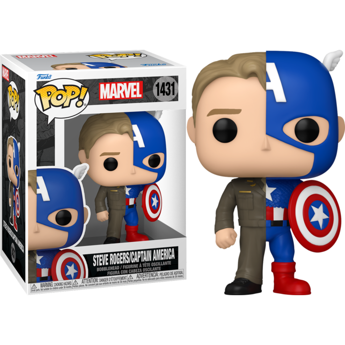 Funko Pop! Marvel: Split - Steve Rogers/Captain America