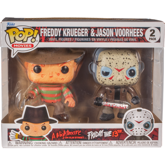 Funko Pop! Freddy vs Jason - Freddy & Jason Battle-Damaged - 2-Pack