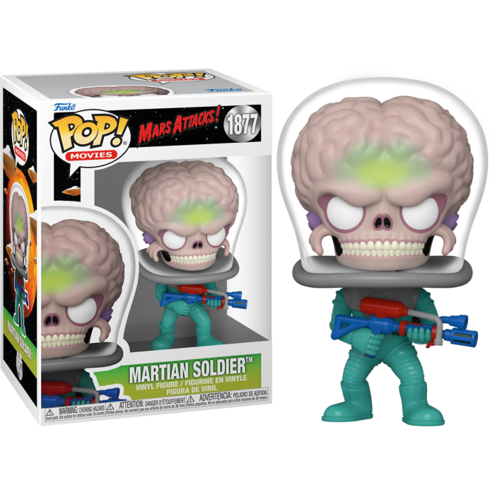 Funko Pop! Mars Attacks - Martian Soldier with Atomic Ray Gun