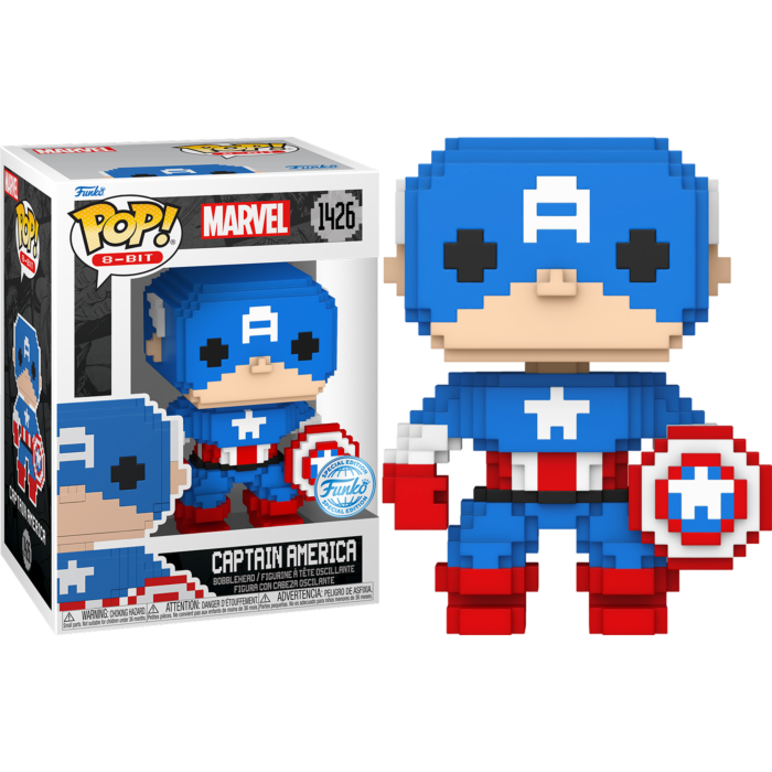 Funko Pop! Marvel: 8-Bit - Captain America 8-Bit