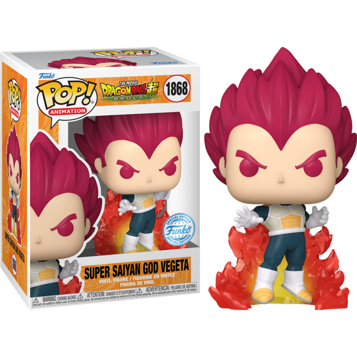 Funko Pop! Dragon Ball Super: Broly - Super Saiyan God Vegeta (With Flames)