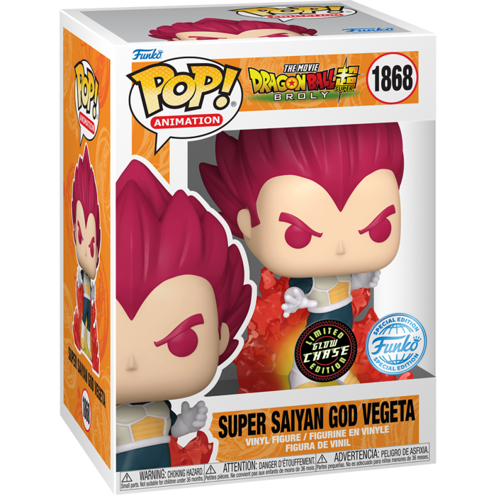 Funko Pop! Dragon Ball Super: Broly - Super Saiyan God Vegeta (With Flames)