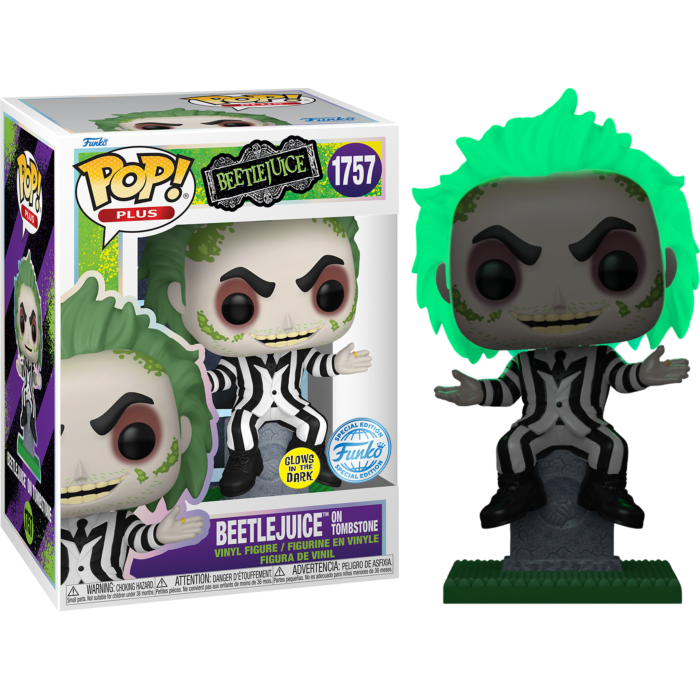 Funko Pop! Beetlejuice - Beetlejuice on Tombstone Glow in the Dark