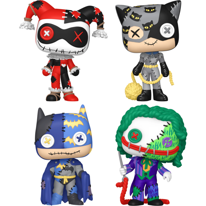 Funko Pop! DC Comics - Patchwork Stitch Up - Bundle (Set of 4) - The Amazing Collectables