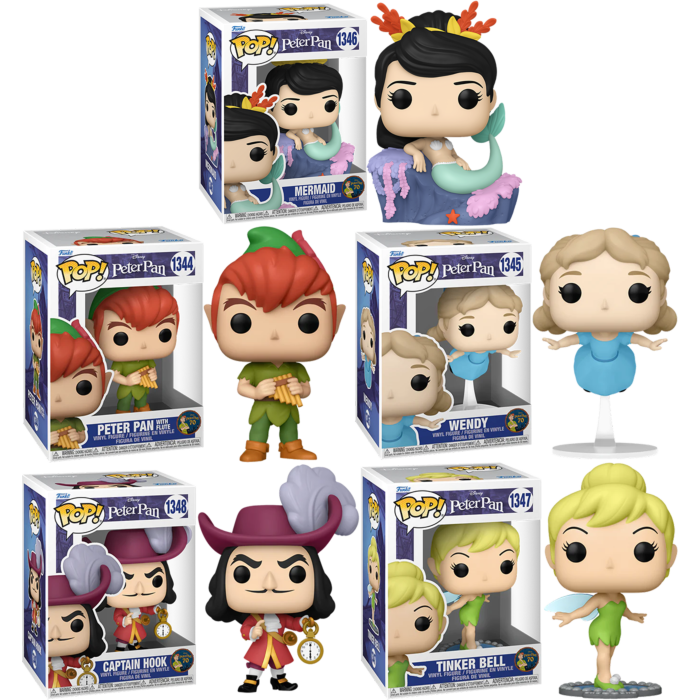 Funko Pop! Peter Pan 70th Anniversary - Escape to Never Land - Bundle (Set  of 5)