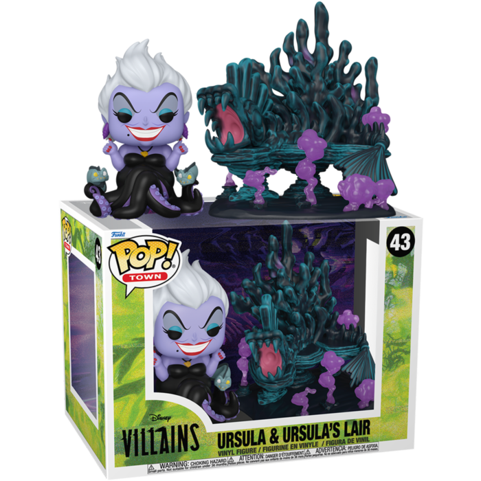 Funko Pop! Town - The Little Mermaid - Ursula & Ursula’s Lair Disney Villains