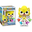 Funko Pop! Sonic the Hedgehog - Super Sonic with Emeralds Flocked