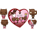 Funko Pop! DC Comics - Valentines 2024 (Chocolate) Pocket Box - 4-Pack - The Amazing Collectables