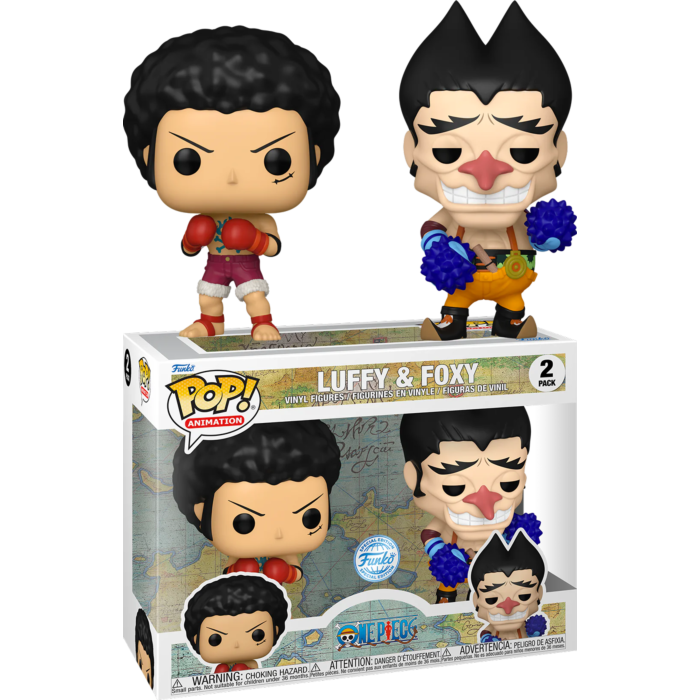 Funko Pop! One Piece - Luffy & Foxy - 2-Pack - Chase Chance - The Amazing Collectables