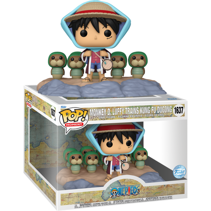 Funko Pop! Moment - One Piece - Monkey D. Luffy Trains Kung Fu Dugong