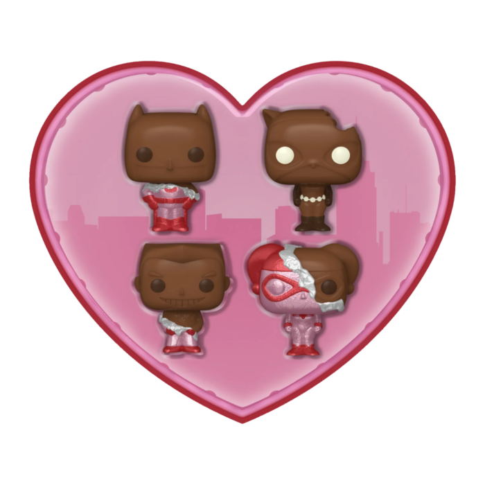 Funko Pop! DC Comics - Valentines 2024 (Chocolate) Pocket Box - 4-Pack - The Amazing Collectables