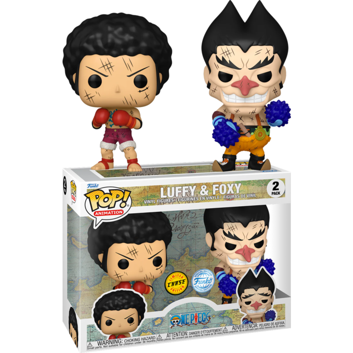 Funko Pop! One Piece - Luffy & Foxy - 2-Pack - Chase Chance - The Amazing Collectables