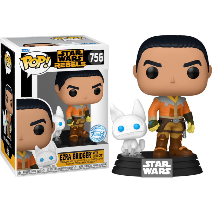 Funko Pop! Star Wars: Rebels - Ezra Bridger with Loth-Cat