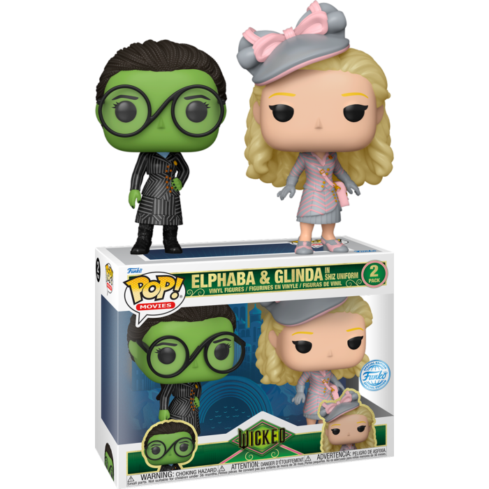 Funko Pop! Wicked (2024) - Glinda & Elphaba in Shiz Uniform - 2-Pack