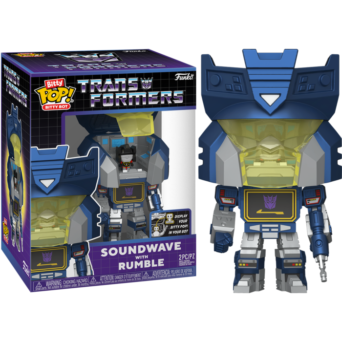 Funko Bitty Pop! Transformers - Soundwave with Rumble