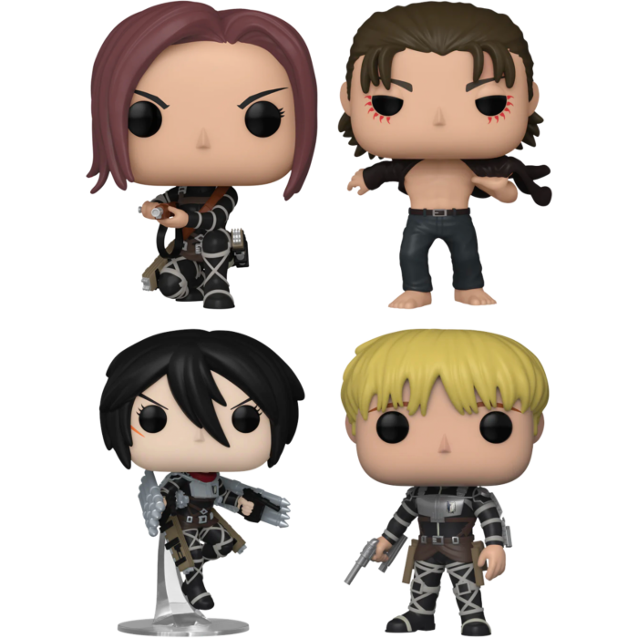 Funko Pop! Attack on Titan - No Fight No Victory - Bundle (Set of 4) - The Amazing Collectables