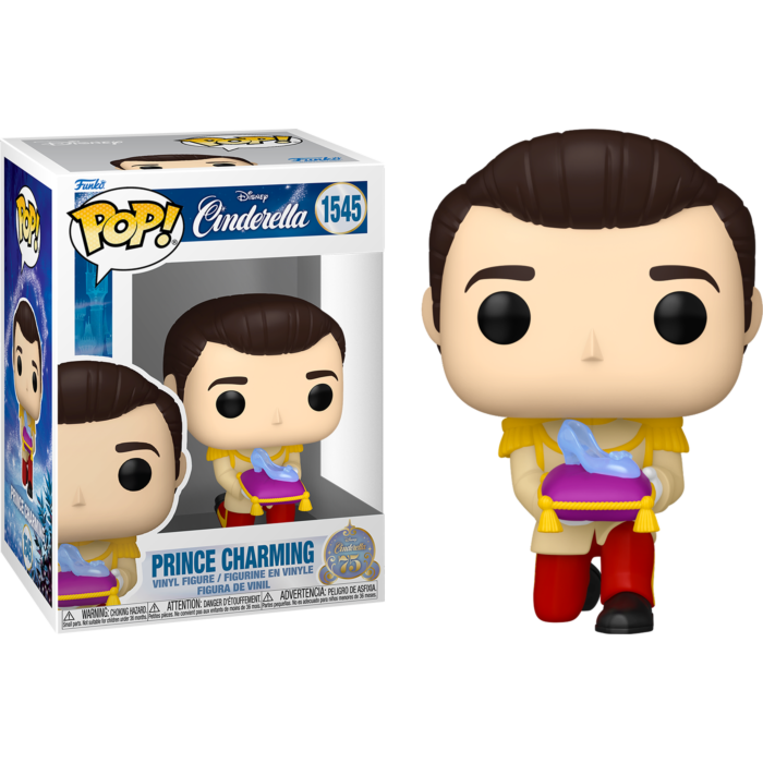 Funko Pop! Cinderella (1950): 75th Anniversary - Prince Charming with Slipper