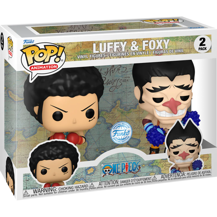 Funko Pop! One Piece - Luffy & Foxy - 2-Pack - Chase Chance - The Amazing Collectables