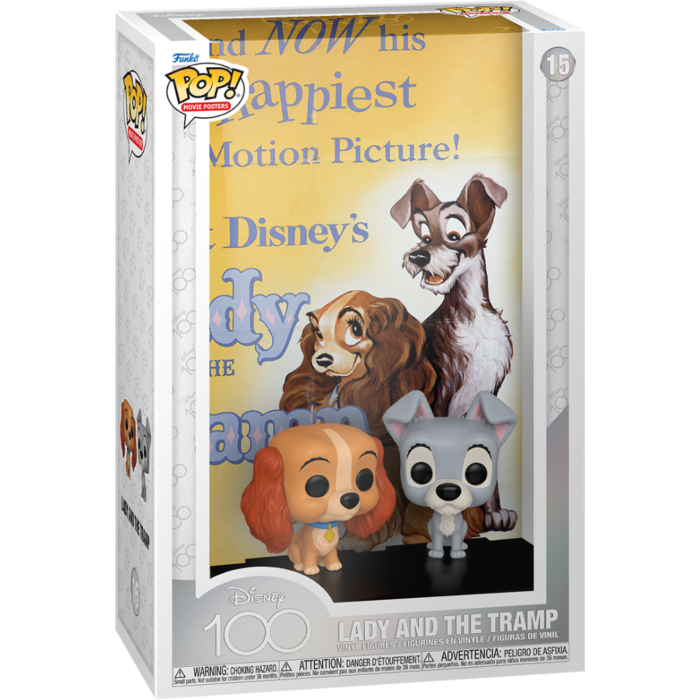 Funko Pop! Movie Posters - Disney 100th - Lady and the Tramp