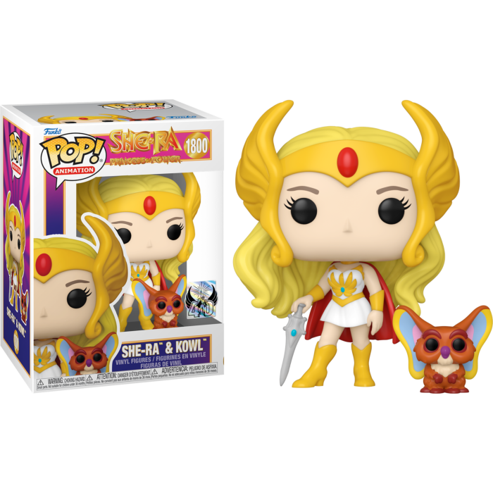 Funko Pop! She-Ra: Princess of Power - She-Ra & Kowl 40th Anniversary