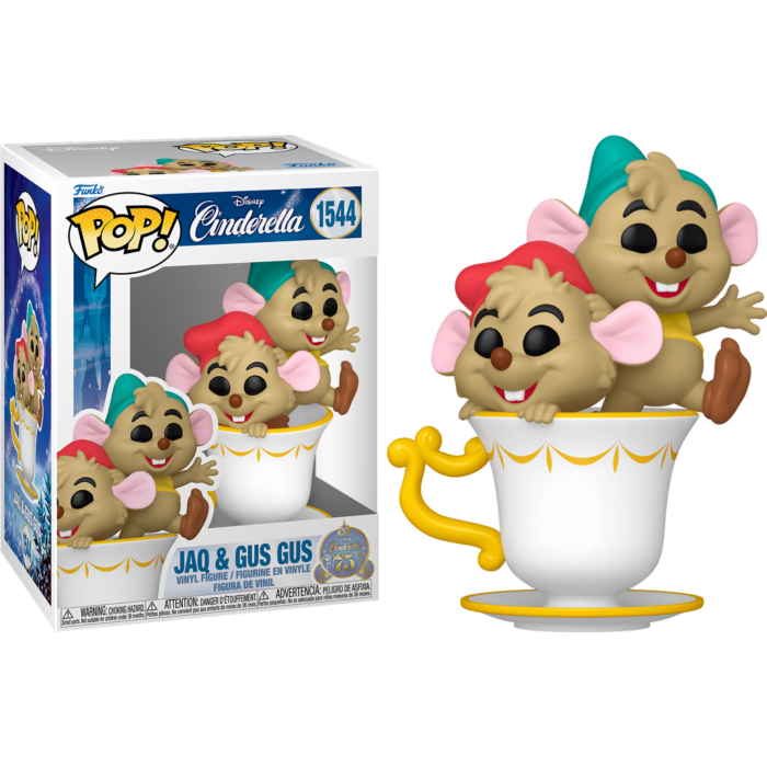 Funko Pop! Cinderella (1950): 75th Anniversary - Jaq & Gus Gus