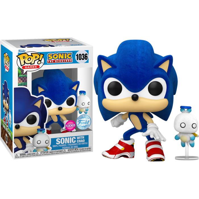 Funko Pop! Sonic the Hedgehog - Sonic with Chao Flocked