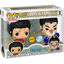 Funko Pop! One Piece - Luffy & Foxy - 2-Pack - Chase Chance - The Amazing Collectables