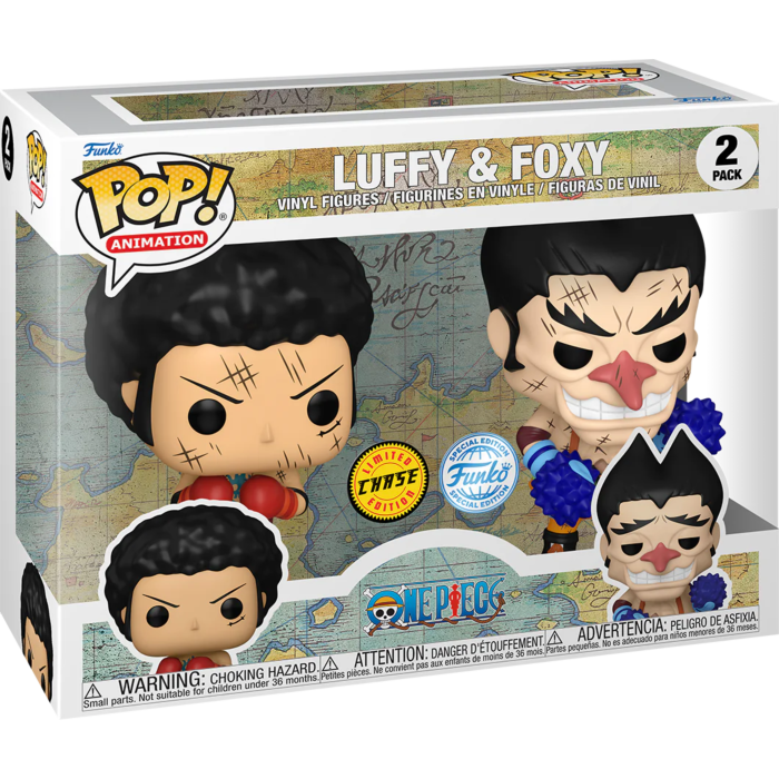 Funko Pop! One Piece - Luffy & Foxy - 2-Pack - Chase Chance - The Amazing Collectables