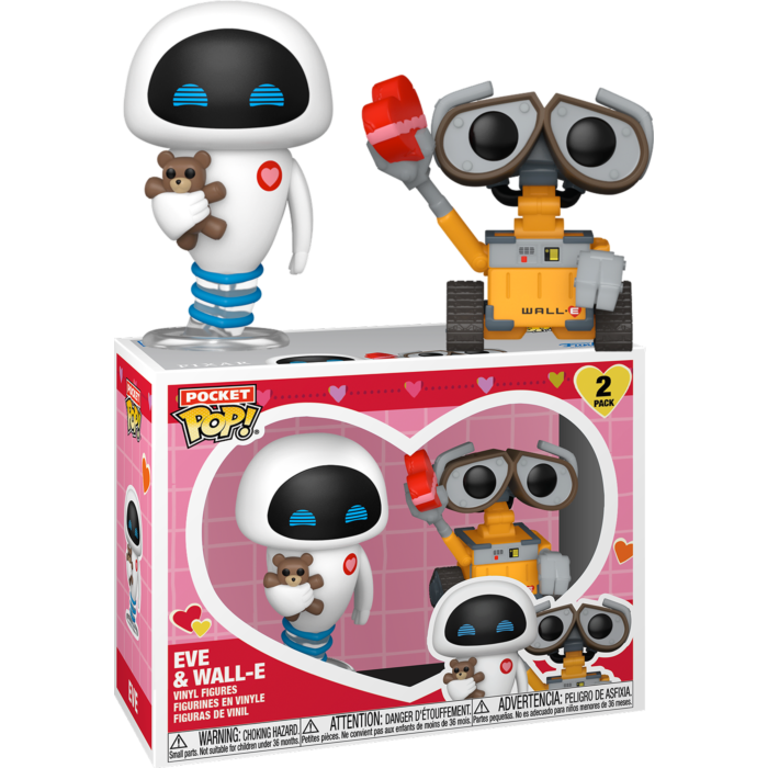 Funko Pocket Pop! WALL-E - WALL-E & EVE (Valentine) - 2-Pack