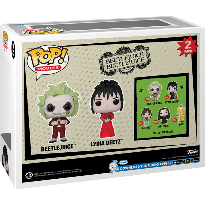 Funko Pop! Beetlejuice Beetlejuice - Beetlejuice & Lydia Deetz - 2-Pack