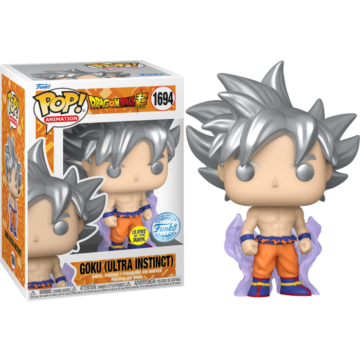 Funko Pop! Dragon Ball Super - Goku Ultra Instinct Glow-in-the-Dark