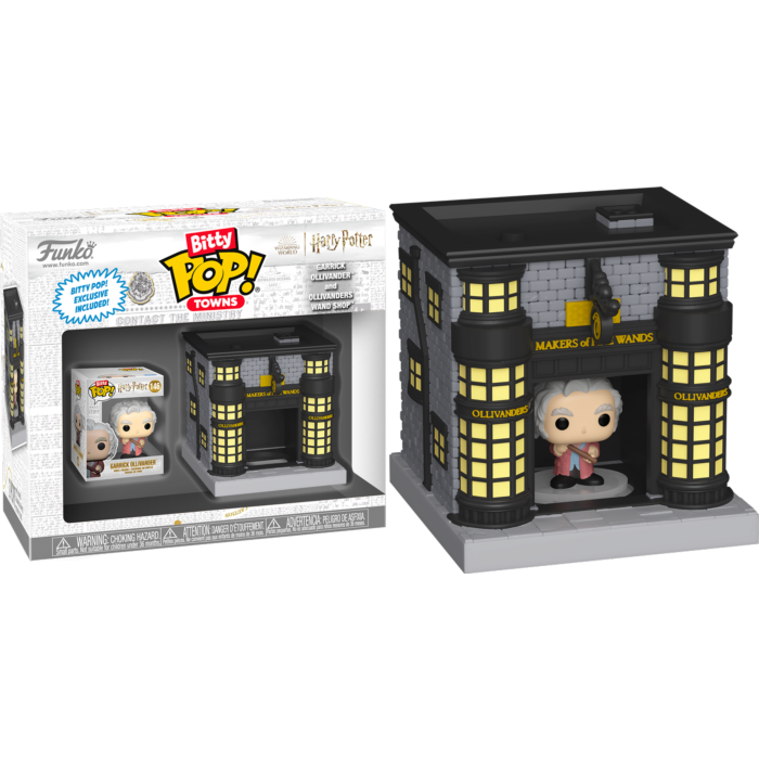 Funko Pop! Harry Potter - Garrick Ollivander & Ollivanders Wand Shop Bitty Town