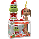 Funko Pop! How the Grinch Stole Christmas! - The Grinch & Max Flocked - 2-Pack